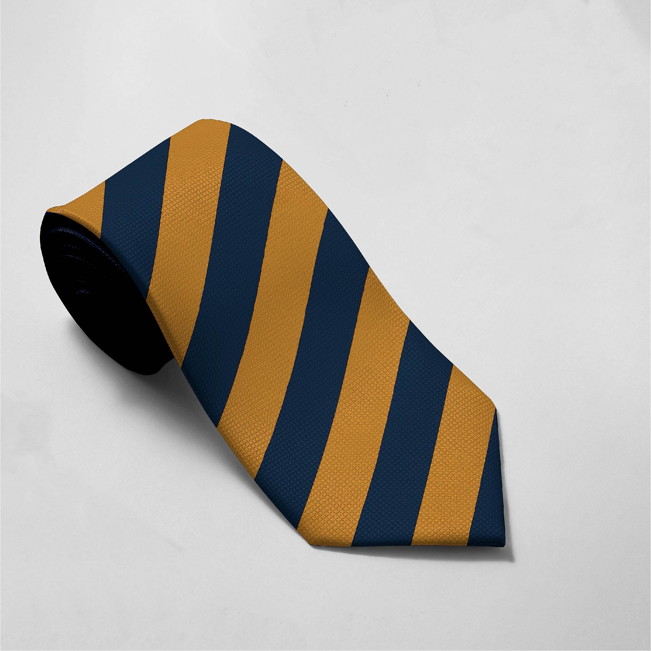 blue yellow stripe tie